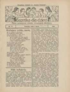 Gazetka dla Dzieci: pismo poświęcone r&oacute;wnież dorastającej młodzieży: bezpłatny dodatek do "Gazety Polskiej" 1925.07.02 Nr27