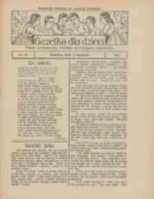Gazetka dla Dzieci: pismo poświęcone r&oacute;wnież dorastającej młodzieży: bezpłatny dodatek do "Gazety Polskiej" 1925.08.27 Nr35