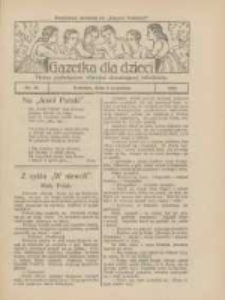 Gazetka dla Dzieci: pismo poświęcone r&oacute;wnież dorastającej młodzieży: bezpłatny dodatek do "Gazety Polskiej" 1925.09.03 Nr36