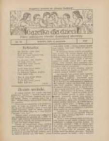 Gazetka dla Dzieci: pismo poświęcone r&oacute;wnież dorastającej młodzieży: bezpłatny dodatek do "Gazety Polskiej" 1925.09.10 Nr37