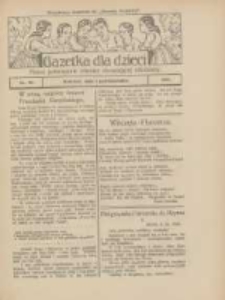 Gazetka dla Dzieci: pismo poświęcone r&oacute;wnież dorastającej młodzieży: bezpłatny dodatek do "Gazety Polskiej" 1925.10.01 Nr40