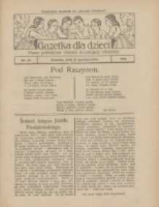 Gazetka dla Dzieci: pismo poświęcone r&oacute;wnież dorastającej młodzieży: bezpłatny dodatek do "Gazety Polskiej" 1925.10.22 Nr43