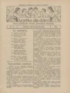 Gazetka dla Dzieci: pismo poświęcone r&oacute;wnież dorastającej młodzieży: bezpłatny dodatek do "Gazety Polskiej" 1925.10.29 Nr44