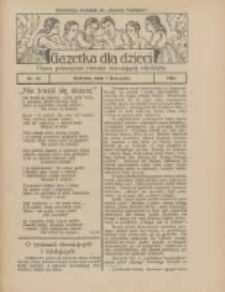 Gazetka dla Dzieci: pismo poświęcone r&oacute;wnież dorastającej młodzieży: bezpłatny dodatek do "Gazety Polskiej" 1925.11.05 Nr45