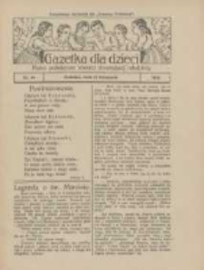 Gazetka dla Dzieci: pismo poświęcone r&oacute;wnież dorastającej młodzieży: bezpłatny dodatek do "Gazety Polskiej" 1925.11.12 Nr46