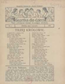Gazetka dla Dzieci: pismo poświęcone r&oacute;wnież dorastającej młodzieży: bezpłatny dodatek do "Gazety Polskiej" 1926.01.07 Nr1