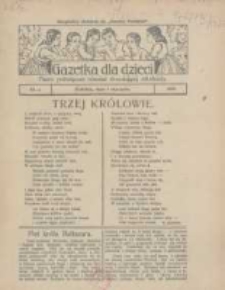 Gazetka dla Dzieci: pismo poświęcone również dorastającej młodzieży: bezpłatny dodatek do "Gazety Polskiej" 1926.01.07 Nr1