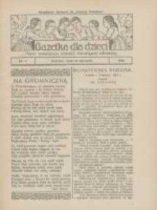 Gazetka dla Dzieci: pismo poświęcone również dorastającej młodzieży: bezpłatny dodatek do "Gazety Polskiej" 1926.01.28 Nr4