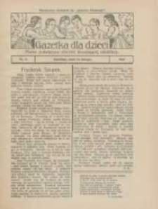 Gazetka dla Dzieci: pismo poświęcone również dorastającej młodzieży: bezpłatny dodatek do "Gazety Polskiej" 1926.02.25 Nr8