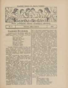 Gazetka dla Dzieci: pismo poświęcone również dorastającej młodzieży: bezpłatny dodatek do "Gazety Polskiej" 1926.03.04 Nr9