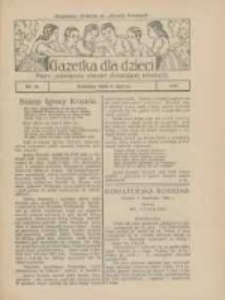 Gazetka dla Dzieci: pismo poświęcone również dorastającej młodzieży: bezpłatny dodatek do "Gazety Polskiej" 1926.03.11 Nr10