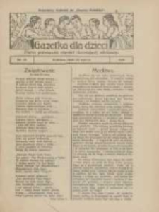 Gazetka dla Dzieci: pismo poświęcone również dorastającej młodzieży: bezpłatny dodatek do "Gazety Polskiej" 1926.07.01 Nr12