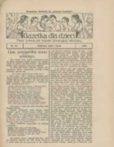 Gazetka dla Dzieci: pismo poświęcone r&oacute;wnież dorastającej młodzieży: bezpłatny dodatek do "Gazety Polskiej" 1926.07.01 Nr26