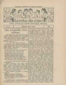 Gazetka dla Dzieci: pismo poświęcone również dorastającej młodzieży: bezpłatny dodatek do "Gazety Polskiej" 1926.07.01 Nr26