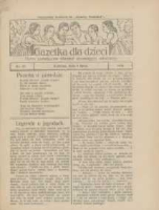 Gazetka dla Dzieci: pismo poświęcone również dorastającej młodzieży: bezpłatny dodatek do "Gazety Polskiej" 1926.07.08 Nr27