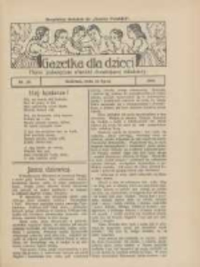 Gazetka dla Dzieci: pismo poświęcone r&oacute;wnież dorastającej młodzieży: bezpłatny dodatek do "Gazety Polskiej" 1926.07.22 Nr29