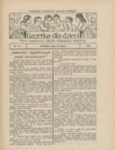 Gazetka dla Dzieci: pismo poświęcone r&oacute;wnież dorastającej młodzieży: bezpłatny dodatek do "Gazety Polskiej" 1926.07.29 Nr30