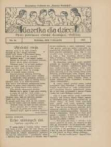 Gazetka dla Dzieci: pismo poświęcone również dorastającej młodzieży: bezpłatny dodatek do "Gazety Polskiej" 1926.08.05 Nr31