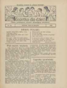 Gazetka dla Dzieci: pismo poświęcone również dorastającej młodzieży: bezpłatny dodatek do "Gazety Polskiej" 1926.09.09 Nr34