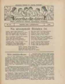 Gazetka dla Dzieci: pismo poświęcone r&oacute;wnież dorastającej młodzieży: bezpłatny dodatek do "Gazety Polskiej" 1926.10.07 Nr40
