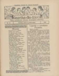 Gazetka dla Dzieci: pismo poświęcone r&oacute;wnież dorastającej młodzieży: bezpłatny dodatek do "Gazety Polskiej" 1926.10.21 Nr42