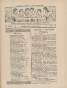 Gazetka dla Dzieci: pismo poświęcone również dorastającej młodzieży: bezpłatny dodatek do "Gazety Polskiej" 1926.10.21 Nr42