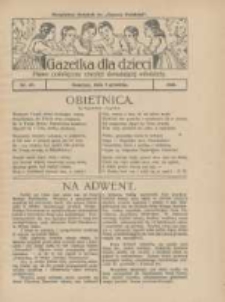 Gazetka dla Dzieci: pismo poświęcone również dorastającej młodzieży: bezpłatny dodatek do "Gazety Polskiej" 1926.12.09 Nr49