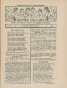 Gazetka dla Dzieci: pismo poświęcone r&oacute;wnież dorastającej młodzieży: bezpłatny dodatek do "Gazety Polskiej" 1926.12.16 Nr50