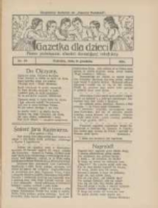 Gazetka dla Dzieci: pismo poświęcone również dorastającej młodzieży: bezpłatny dodatek do "Gazety Polskiej" 1926.12.16 Nr50