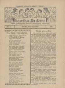 Gazetka dla Dzieci: pismo poświęcone r&oacute;wnież dorastającej młodzieży: bezpłatny dodatek do "Gazety Polskiej" 1926.12.22 Nr51