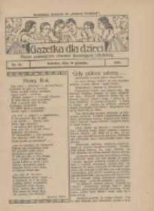 Gazetka dla Dzieci: pismo poświęcone również dorastającej młodzieży: bezpłatny dodatek do "Gazety Polskiej" 1926.12.29 Nr52