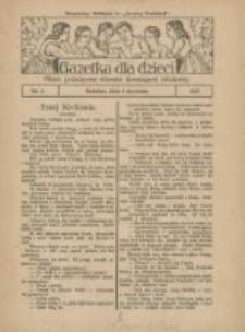 Gazetka dla Dzieci: pismo poświęcone r&oacute;wnież dorastającej młodzieży: bezpłatny dodatek do "Gazety Polskiej" 1927.01.05 Nr1