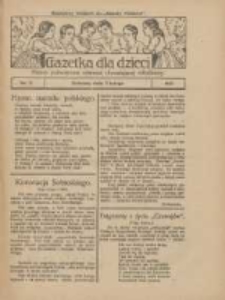 Gazetka dla Dzieci: pismo poświęcone również dorastającej młodzieży: bezpłatny dodatek do "Gazety Polskiej" 1927.02.03 Nr5