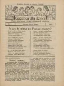 Gazetka dla Dzieci: pismo poświęcone r&oacute;wnież dorastającej młodzieży: bezpłatny dodatek do "Gazety Polskiej" 1927.02.17 Nr7