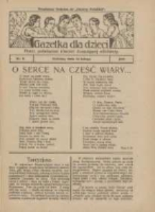 Gazetka dla Dzieci: pismo poświęcone r&oacute;wnież dorastającej młodzieży: bezpłatny dodatek do "Gazety Polskiej" 1927.02.24 Nr8