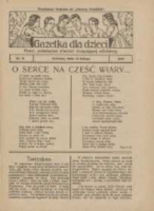 Gazetka dla Dzieci: pismo poświęcone również dorastającej młodzieży: bezpłatny dodatek do "Gazety Polskiej" 1927.02.24 Nr8