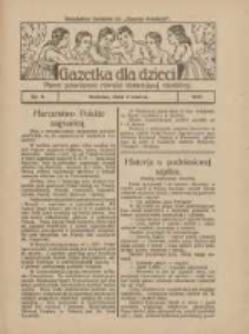 Gazetka dla Dzieci: pismo poświęcone r&oacute;wnież dorastającej młodzieży: bezpłatny dodatek do "Gazety Polskiej" 1927.03.03 Nr9