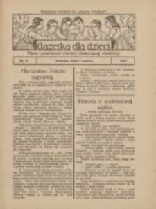 Gazetka dla Dzieci: pismo poświęcone również dorastającej młodzieży: bezpłatny dodatek do "Gazety Polskiej" 1927.03.03 Nr9