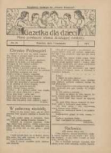 Gazetka dla Dzieci: pismo poświęcone r&oacute;wnież dorastającej młodzieży: bezpłatny dodatek do "Gazety Polskiej" 1927.04.07 Nr14