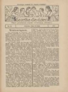 Gazetka dla Dzieci: pismo poświęcone r&oacute;wnież dorastającej młodzieży: bezpłatny dodatek do "Gazety Polskiej" 1927.05.25 Nr21