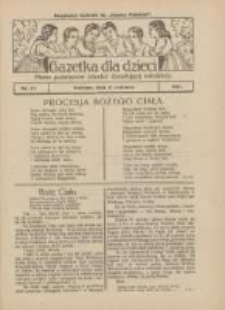 Gazetka dla Dzieci: pismo poświęcone r&oacute;wnież dorastającej młodzieży: bezpłatny dodatek do "Gazety Polskiej" 1927.06.17 Nr24