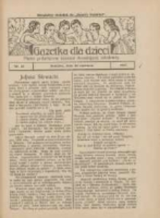 Gazetka dla Dzieci: pismo poświęcone r&oacute;wnież dorastającej młodzieży: bezpłatny dodatek do "Gazety Polskiej" 1927.06.23 Nr25