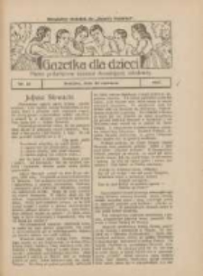 Gazetka dla Dzieci: pismo poświęcone również dorastającej młodzieży: bezpłatny dodatek do "Gazety Polskiej" 1927.06.23 Nr25