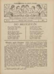 Gazetka dla Dzieci: pismo poświęcone również dorastającej młodzieży: bezpłatny dodatek do "Gazety Polskiej" 1927.08.04 Nr31