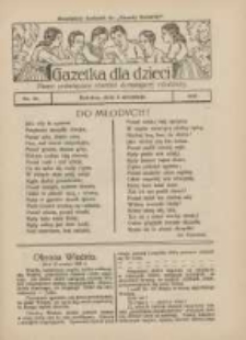 Gazetka dla Dzieci: pismo poświęcone również dorastającej młodzieży: bezpłatny dodatek do "Gazety Polskiej" 1927.09.08 Nr36