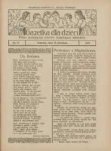 Gazetka dla Dzieci: pismo poświęcone również dorastającej młodzieży: bezpłatny dodatek do "Gazety Polskiej" 1927.09.15 Nr37