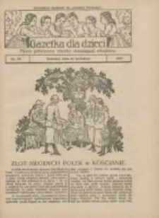 Gazetka dla Dzieci: pismo poświęcone r&oacute;wnież dorastającej młodzieży: bezpłatny dodatek do "Gazety Polskiej" 1927.09.22 Nr38