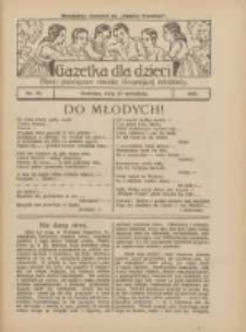 Gazetka dla Dzieci: pismo poświęcone również dorastającej młodzieży: bezpłatny dodatek do "Gazety Polskiej" 1927.09.29 Nr39