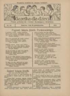 Gazetka dla Dzieci: pismo poświęcone r&oacute;wnież dorastającej młodzieży: bezpłatny dodatek do "Gazety Polskiej" 1927.10.20 Nr42