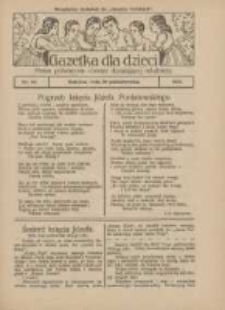 Gazetka dla Dzieci: pismo poświęcone również dorastającej młodzieży: bezpłatny dodatek do "Gazety Polskiej" 1927.10.20 Nr42